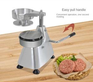 経済アルミバーガープレスマニュアルハンバーガープレスパティメーカー肉パイメーカーハンバーガーパティ製造機 - Product Image 2