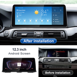 Lecteur GPS tactile sans fil CarPlay et Android Auto CNstwei 12,3 pouces Qualcomm 685, compatible avec BMW série 5 F10 F11 - Product Image 3