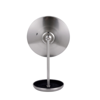 Miroir de maquillage de bureau à LED de 8 pouces avec grossissement, double face, batterie rechargeable