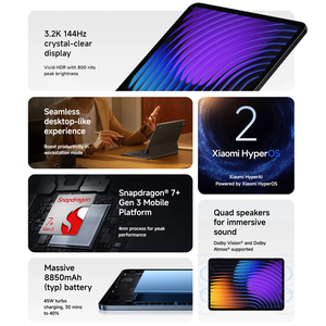 <span class=keywords><strong>Xiaomi</strong></span> Pad 7 รุ่นดั้งเดิม 8+256GB หน้าจอ 11.2 นิ้ว 3.2K ชิปประมวลผล Snapdragon 7+ Gen 3 Octa-core แบตเตอรี่ 8850mAh รองรับการชาร์จเร็ว 45W Turbo Charging รองรับ WiFi 6E และ BT5.4 - Product Image 3