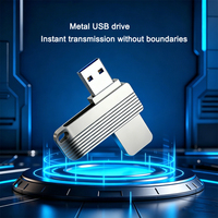 Flash Drive USB C Metal Tipe-C Baru 2.0 3.0 U Disk LOGO Custom Memory Stick 4GB 128GB OTG USB Stick