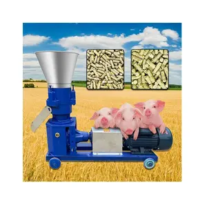 Modelo 210 de fabricación de pellets de matriz plana máquinas para la alimentación Animal Zambia pollo cerdo de pellets de alimentación de máquina de molino