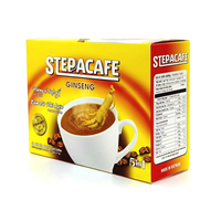 Café Instantáneo STEPPA Energy 5 en 1 con Sabor a Frutas, la Mejor Calidad, Delicioso Sabor Suave, Mejora el Estado de Ánimo, Reduce el Estrés, en Caja