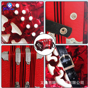 Accordéon hexagonal Yinyue à 20 touches, instrument de musique portable de 7,36 pouces pour l'enseignement, la pratique et les performances - Product Image 5