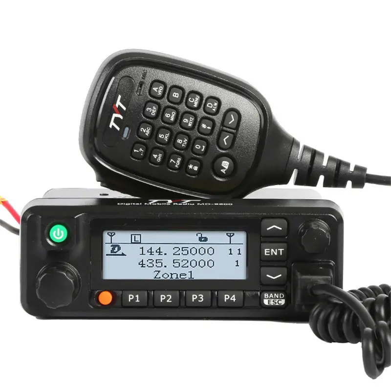 TYT MD-9600 GPSデジタル/FMアナログデュアルバンドDMRモバイルトランシーバー50ワットVHF/UHFカートラックアマチュア無線HAM双方向無線