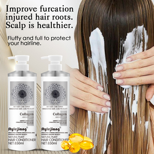 Shampooing naturel biologique 850ml vinaigre de cidre de pomme avocat noix de coco revitalisant collagène shampooing et revitalisant pour les cheveux - Product Image 4