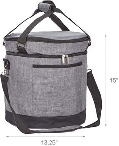 BSCI Factory 2 <b>Compartments</b> Carry <b>Bag</b> for 6 Quart insulated Pressure Cooker holds the <b>bag</b> Travel <b>Tote</b> <b>Bag</b> Have Accessory Pockets - Product Image 2