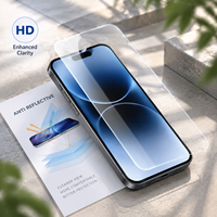 Pelindung Layar Anti Silau Anti Cahaya Biru Huaxindamming Kaca Tempered 9H HD Jernih Tahan Gores Film Pelindung OEM ODM