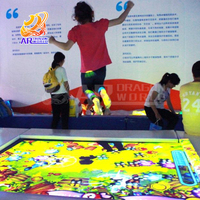 Équipement de terrain de jeu intérieur interactif Système de projection de sol interactif à usage domestique avec modèle de jeu de trampoline