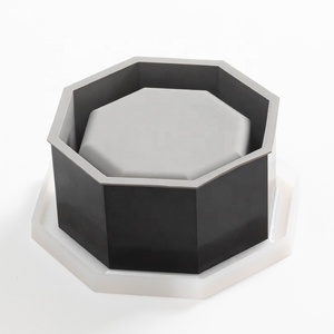Molde geométrico antiadherente para maceta de plantas suculentas, molde de silicona para jarrón de cemento - Product Image 3