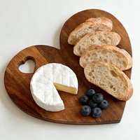 Plateau en bois pour mini cheesecakes et boîtes cadeaux, petit plancher à découper en bois souvenir