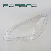 PORBAO pour 204/C200 2009-2011 Style Ancien Pièces Auto Cache Lentille de Phare Transparent en Verre Abat-jour de Phare