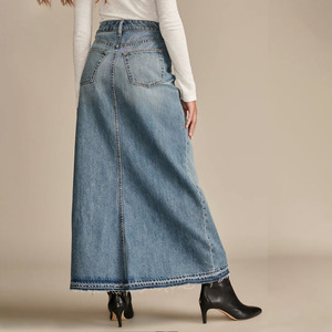 <strong>Plus</strong> <strong>Size</strong> <strong>Denim</strong> <strong>Skirt</strong> Women Stretch High Waisted Jeans <strong>Skirt</strong> Workwear - Product Image 6