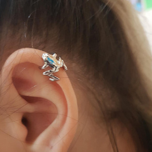 Daochong Custom Fashion Frog Earrings <strong>Ear</strong> <strong>Cuff</strong> Jewelry Sterling <strong>Silver</strong> 925 - Product Image 4