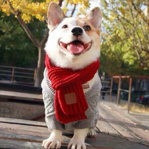 Wholesale Creative <strong>Pet</strong> Eco-Friendly Breathable Warm Knitted Polyester Solid <strong>Scarf</strong> for Cats Dogs Spring Summer Autumn Winter - Product Image 5