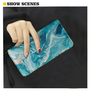 Cartera de PU con Patrón de Mármol para Mujer, Diseño Personalizado, Uso Diario, Verano 2025 F66 - Product Image 3