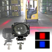 Mini projecteur LED bleu 10W, lumière d'avertissement de sécurité pour chariot élévateur, accessoire de sécurité pour voitures et équipements de manutention