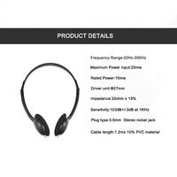 Casque filaire 3,5 mm d'usine, écouteurs stéréo musicaux intra-auriculaires jetables pour avion, casque d'avion pour téléphone portable, tablette, PC