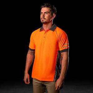 Logo douanier Chemise en maille de coton Tissu en maille Polo tricoté respirant <span class=keywords><strong>T</strong></span>-shirts de golf pour garçons Chemises polo pour hommes - Product Image 3