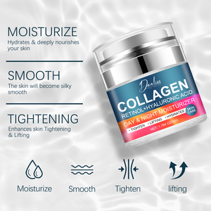 含透明质酸的视黄醇霜，男女抗衰老抗皱霜，日夜胶原蛋白保湿霜 - Product Image 5