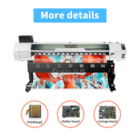 Impresora de Formato Grande Económica de 1.6m 1.8m con Cabezal Único I3200 Xp600, Plotter para Vinilos y Adhesivos para Automóviles, Impresora Eco Solvente en Venta