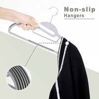 Cintres en plastique AINARE antidérapants, robustes, légers, avec crochet pivotant, gain de place, pour chemises, manteaux et costumes