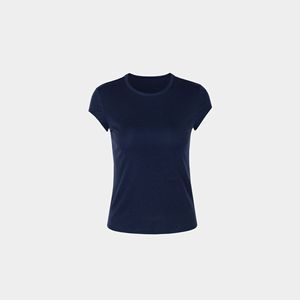 TS-024 เสื้อยืดคอกลมผ้าวูลสำหรับผู้หญิง แขนสั้น นุ่มสบาย สวมใส่สบายๆ - Product Image 3
