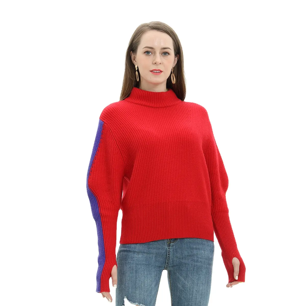 Custom Sweaters Women Clothes New hot selling Longsleeve Winter Stylish Casual acrylic pullover Women sweater