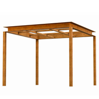 Pergola GNEE populaire, haut de gamme, écologique et durable en acier Corten avec cadre thermolaqué pour clôtures, treillis, portails, balcons et maisons