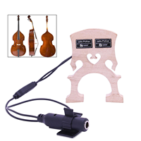 En gros, Pont de violoncelle et de contrebasse en bois d'érable avec micro piézo intégré pour violoncelles 3/4 et 4/4 et contrebasses 4/4