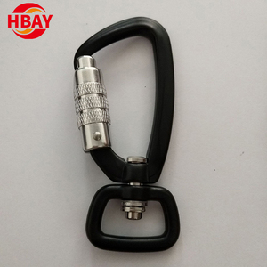 4Kn Nhôm Xoay Khóa Carabiner móc Pet Dog leo dây xích với an toàn tập tin đính kèm - Product Image 2