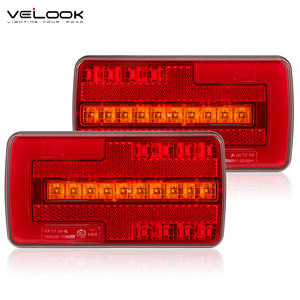 Feux arrière de remorque rectangulaires à LED homologués ECE 12V/24V, lampes combinées universelles avec indicateur de <span class=keywords><strong>position</strong></span> de frein - Product Image 1