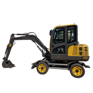 Mini-excavatrice de haute qualité 5 <span class=keywords><strong>tonnes</strong></span> Petite excavatrice à roues hydraulique Radbagger avec 4 pneus Mini-excavatrice à roues - Product Image 2