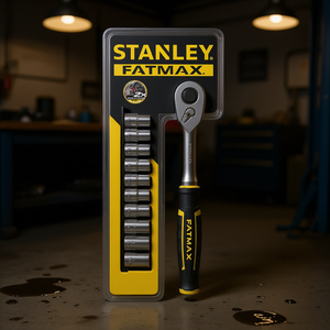 Ensemble de clés à cliquet Stanley Fatmax avec douilles et embouts, kit d'outils 12 pièces pour la réparation automobile et domestique - Product Image 3
