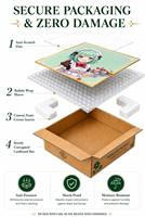 Papan Shikishi Tema Musik & Cinta Anime Kustom dengan Seni Kertas dan Dudukan Kayu Desain Foil Emas Dekorasi Rumah Koleksi