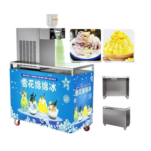 Production efficace de crème glacée pour machine à flocons de neige en acier inoxydable avec chariot mobile - Product Image 3
