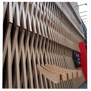 アルミ製バッフル天井タイル耐火病院 & スーパーマーケット用CE認定穴あき金属製木目付き - Product Image 4