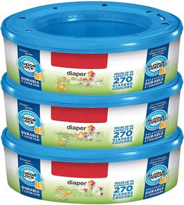 Compatible avec les poubelles à couches, sacs de recharge pour poubelles à couches, <span class=keywords><strong>Angelcare</strong></span>, recharge pour <span class=keywords><strong>poubelle</strong></span> à couches, conception de sécurité pour enfants, sac <span class=keywords><strong>poubelle</strong></span> - Product Image 1