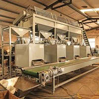 Machine de séparation de coquillages, distributeur automatique de pignons, noix, conducteur, fil de traitement des fissures