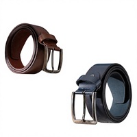 Ceinture décontractée pour homme en cuir de buffle, largeur 2-4 cm, longueur 110-135 cm, boucle carrée en alliage, respirante et légère, vente en gros d'usine