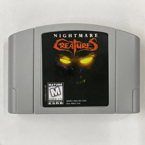 Cartucho de juego <span class=keywords><strong>Nightmare</strong></span> <span class=keywords><strong>Creatures</strong></span> N64 para consola de juegos Nintendo 64 versión de EE. UU. Inglés para consolas de videojuegos N64 - Product Image 1