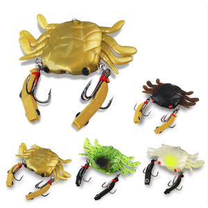 Leurres Crabe Réaliste Pour Pêche Au Bar - Appât Artificiel Avec Hameçons Et Mouvement Naturel