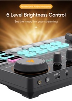 Table de Mixage Audio MAONOCASTER pour Podcast, Interface Audio Studio d'Enregistrement Portable Tout-en-un, Carte Son Externe pour Live