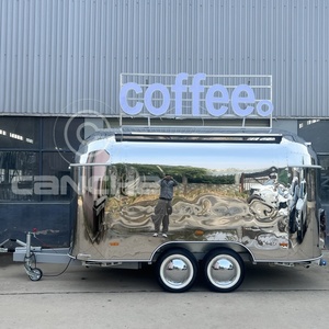 รถขายอาหารสแตนเลสขนาดใหญ่สำหรับขายโดนัทบาร์บีคิวรถขายอาหารน้ำผลไม้เบียร์ - Product Image 1