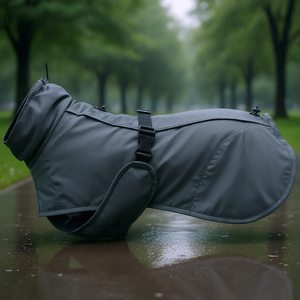 Abrigo para Perro Limoux Talla XS 30 cm Gris Piedra Impermeable - Product Image 3