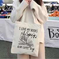 Sac fourre-tout en toile personnalisable pour femme avec fermeture éclair réutilisable, idéal pour les voyages et le shopping printaniers