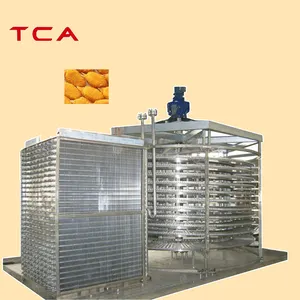 Spiral Cooling Bread Cake Food Freezing Conveyor Quick Freeze Machine Supplier IQF Tunnel Freezer