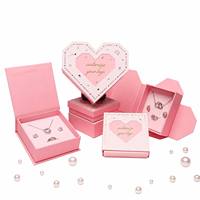 Leabon Coffret Cadeau Saint-Valentin en Forme de Cœur, Boîte à Tiroir Rose Personnalisable avec Votre Logo, Sac de Courses – Vente en Gros Direct Usine