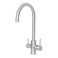 Robinet de cuisine à double poignée, purificateur d'eau 3 voies, mitigeur chaud/froid