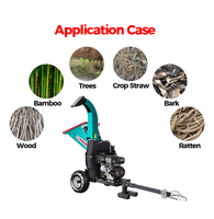 Broyeur de bois de jardin K-Maxpower personnalisé, 15 CV, quatre temps, essence, haute efficacité, homologué CE chinois